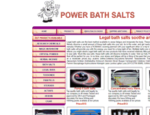 Tablet Screenshot of powerbathsalts.com